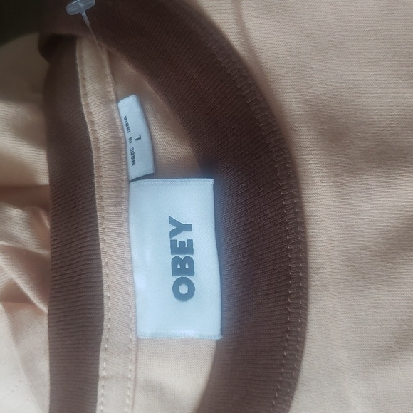 ❤️BUY 2 GET 1 FREE OBEY Angels Ringer Tee Shirt Color:Medium Orange,Size L & XL - Picture 3 of 4